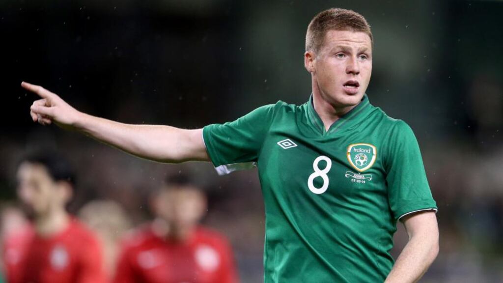 Republic of Ireland international James McCarthy has only featured twice for Everton since November 27th. Photograph: INPHO/Cathal Noonan
