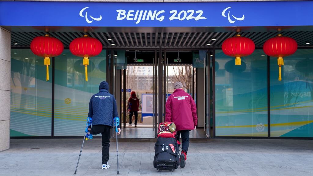 The International Paralympic Committee performed a U-turn on Thursday, opting to exclude Russian and Belarusian athletes from the upcoming Games. Photograph: PA