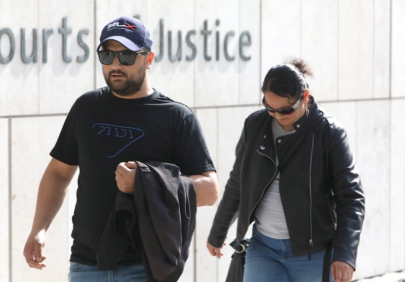 Lubomir Puska and Viera Gaziona at the Central Criminal Court. Photograph: Collins Courts