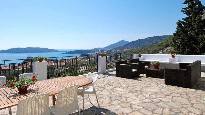 In Becici is this fully refurbished, south-facing, five-bed, four-bath, 486sq m villa