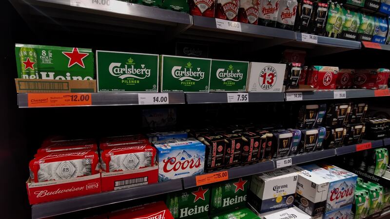 Alcohol on sale in Dublin city centre. Photograph: Gareth Chaney/Collins