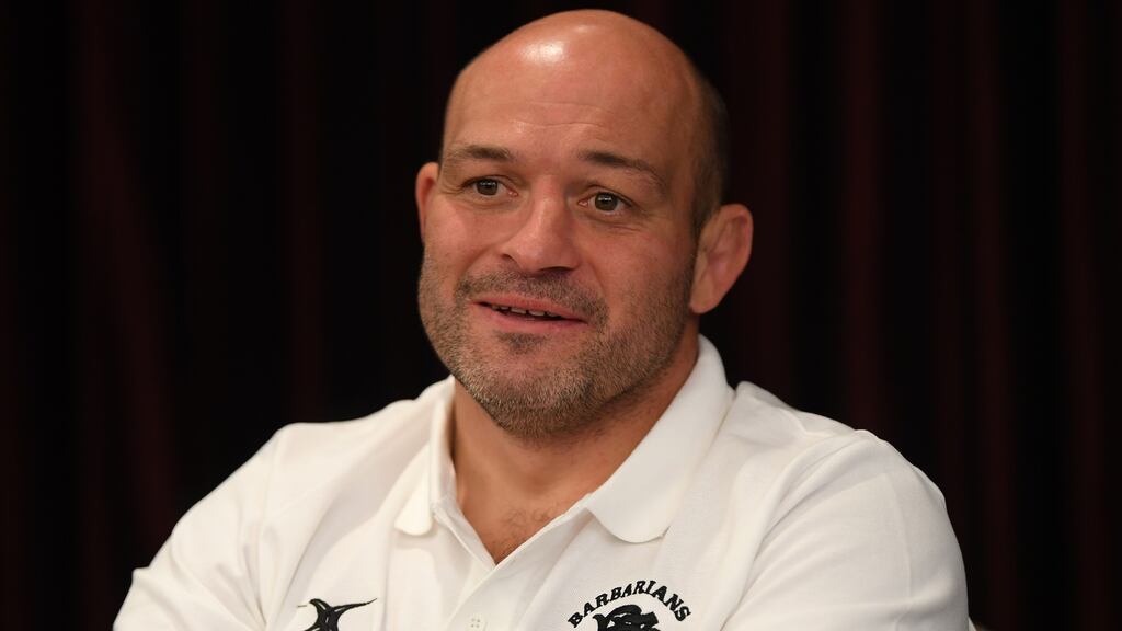 Rory Best:  “You’ve a duty when you put on a Barbarians shirt to put on a show. To keep the value of the Barbarians we’ve got to find a way to win as well.” Photograph:  Mike Hewitt/Getty Images
