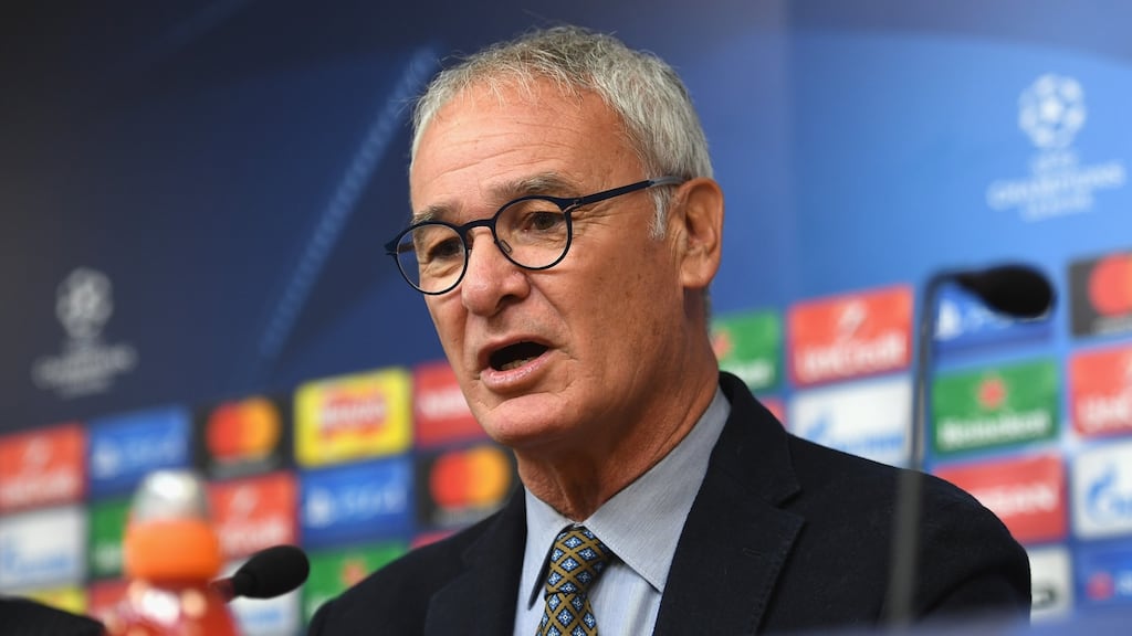 Claudio Ranieri has concerns about his side Leicester City surrendering too many goals this season. Photograph: Getty.