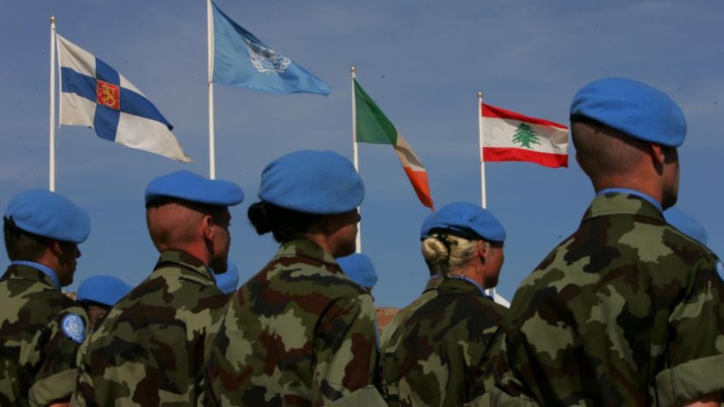 Irish soldiers who previously served in Lebanon. Irish troops there at present have two weeks of a six-month tour of duty remaining. The Defence Forces are committed to at least three further rotations over the next 18 months.