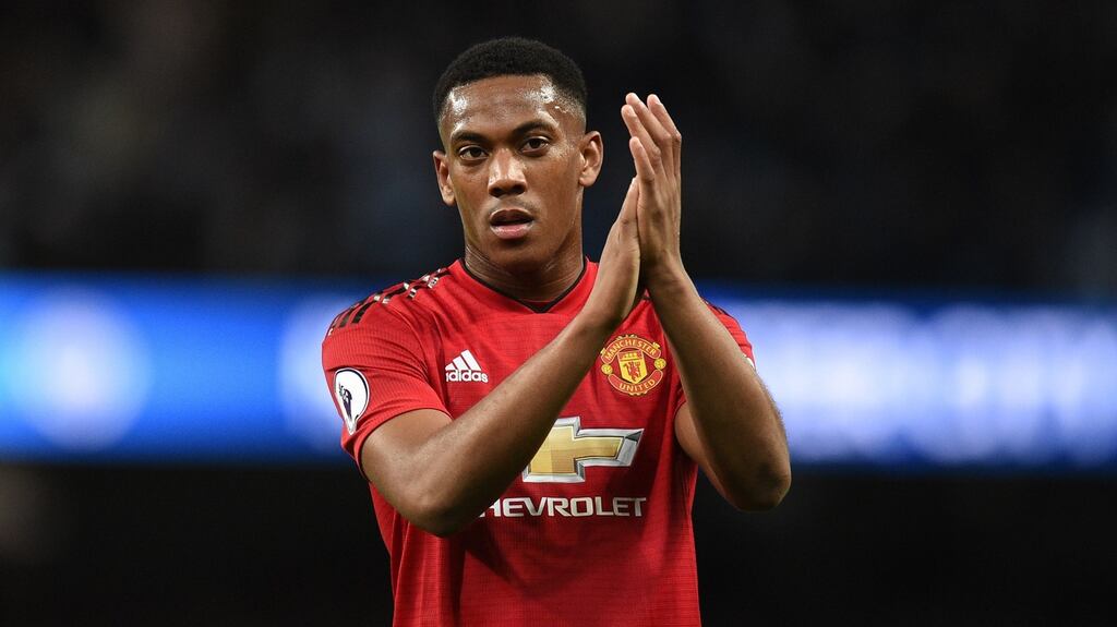 Anthony Martial: “This club is all about winning trophies and I am sure the next piece of silverware is not that far away. Photograph: Oli Scarff/Afp/Getty