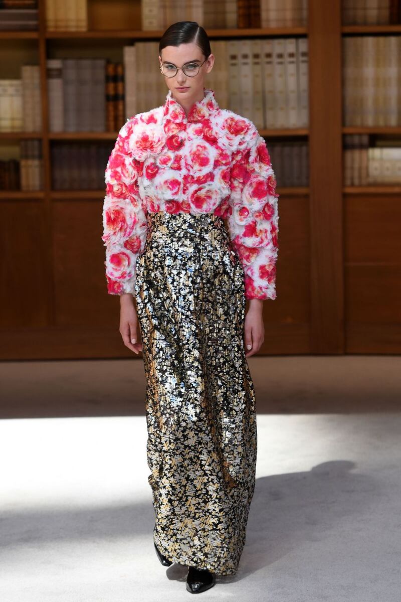 Paris Fashion Week: a Chanel design. Photograph: Christophe Archambault/AFP/Getty