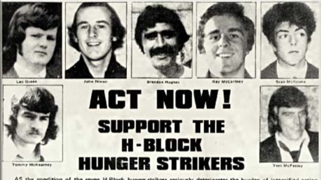 A republican leaflet supporting the 1980 hunger strikers