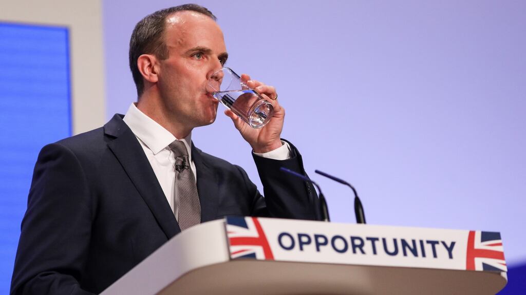 UK Brexit secretary Dominic Raab: “The EU’s theological approach allows no room for serious compromise.” Photographer: Chris Ratcliffe/Bloomberg