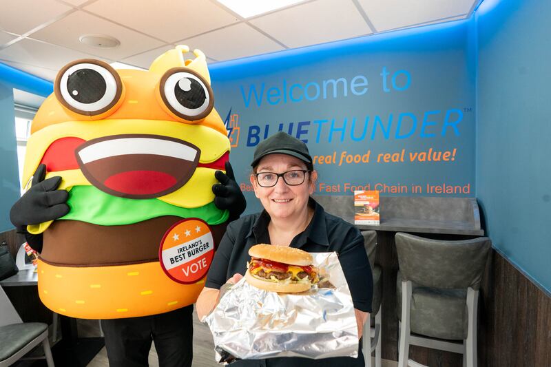Bernie Naughton, staff member at Blue Thunder in Claremorris, Co Mayo, which has won the title of Ireland's Best Burger.