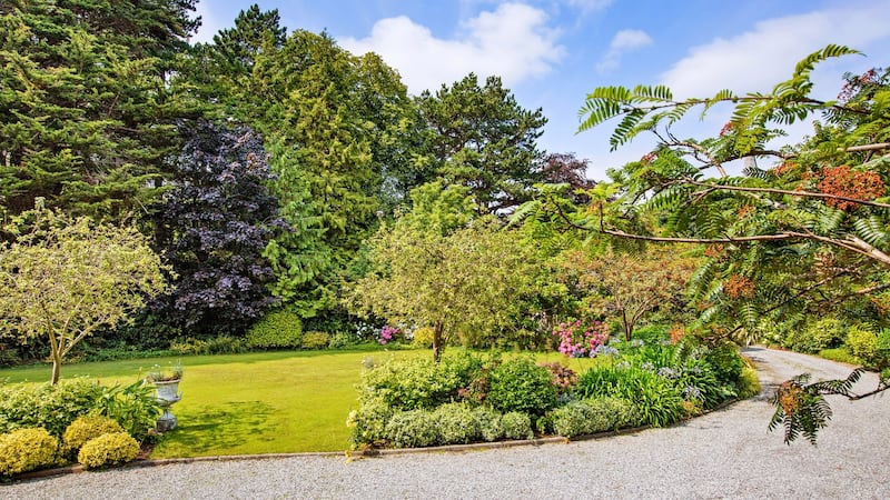 The gardens cover  0.7 of an acre