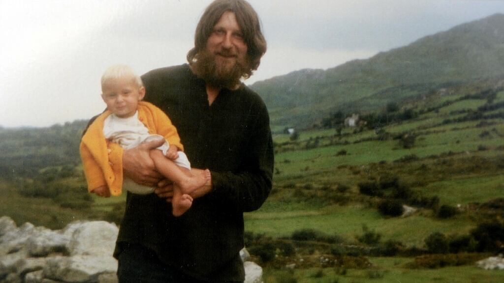Charles Brooke-Pickard and his son Crohan Pickard pictured at their home outside Castlecove in County Kerry. photograph: Don MacMonagle