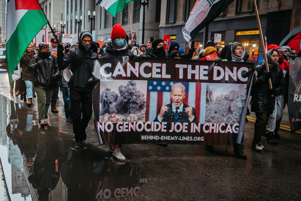 Kamala Harris is walking a tightrope when it comes to the ongoing Israeli war on Gaza. While she has signalled that she has a different attitude toward it than President Biden, the US is still providing Israel with weapons. Jamie Kelter Davis/The New York Times