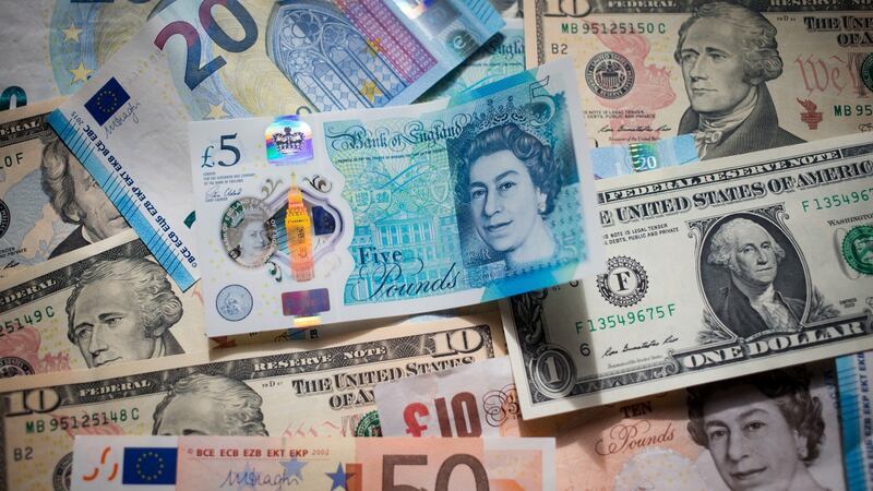 BATH, ENGLAND - OCTOBER 10: In this photo illustration, Euro, Dollar and Sterling notes are seen on October 10, 2016 in Bath, England. Since the UK voted to leave the European Union in June, the UK's currency has been fluctuating in value against other currencies, including the Euro and the dollar, and looks likely to remain doing so while the uncertainty remains surrounding the terms of the UK's departure from the EU. (Photo by Matt Cardy/Getty Images) BATH, ENGLAND - OCTOBER 10: In this photo illustration, Euro, Dollar and Sterling notes are seen on October 10, 2016 in Bath, England. Since the UK voted to leave the European Union in June, the UK's currency has been fluctuating in value against other currencies, including the Euro and the dollar, and looks likely to remain doing so while the uncertainty remains surrounding the terms of the UK's departure from the EU. (Photo by Matt Cardy/Getty Images)