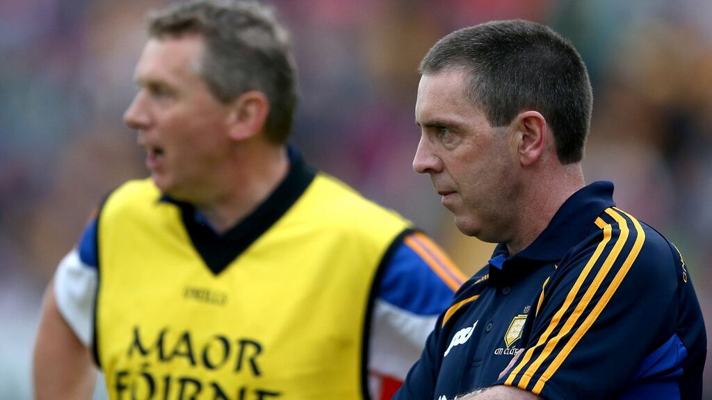 Clare’s new joint senior hurling managers Donal Moloney and Gerry O’Connor. Photograph: Inpho