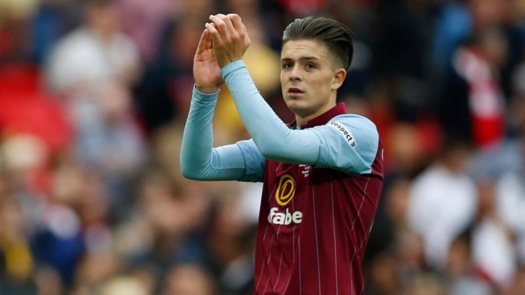 Aston Villa have responded to photographs on social media, appearing to show Jack Grealish drunk. Photo: John Sibley/Reuters