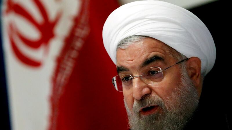 Iranian president Hassan Rouhani has said Iran could abandon the nuclear deal “within hours” if the US imposes any more sanctions. Photograph: Lucas Jackson/Reuters