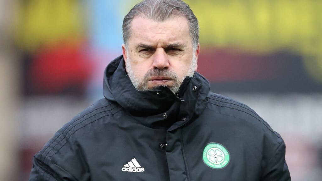 Ange Postecoglou’s Celtic team are now out of all European competition this season. Photograph: Steve Welsh/PA