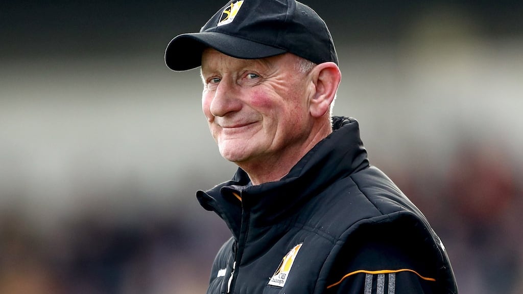 Kilkenny manager Brian Cody watched his team win another national title on Sunday. Photograph: James Crombie/Inpho