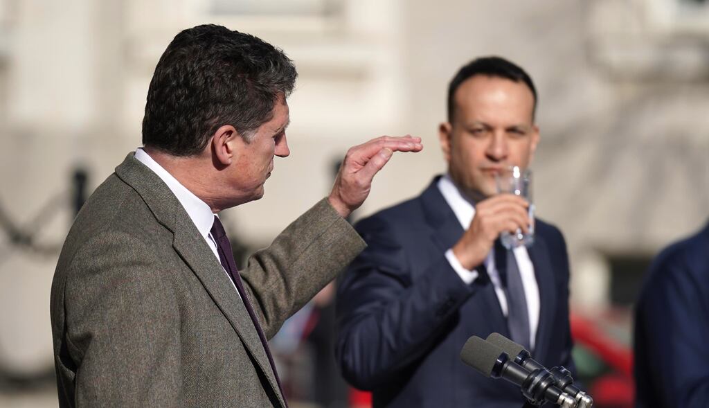 Minister for Environment Eamon Ryan (left) and Taoiseach Leo Varadkar.