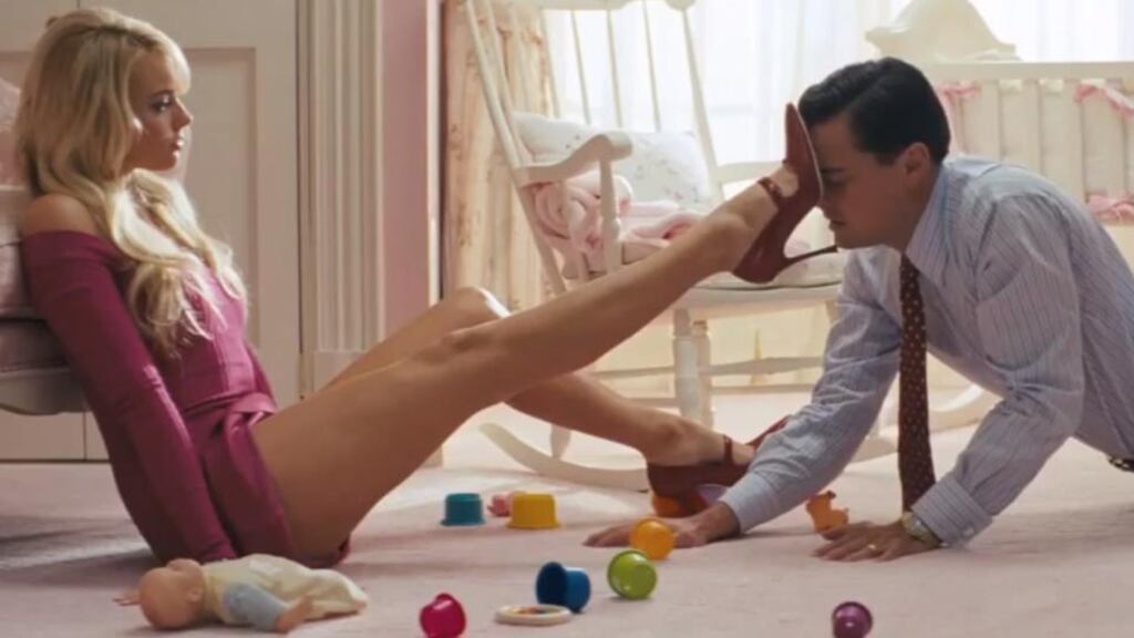 Margot Robbie and Leonardo DiCaprio in ‘The Wolf of Wall Street’: The film is wildly popular with finance types, who cheer on the title character