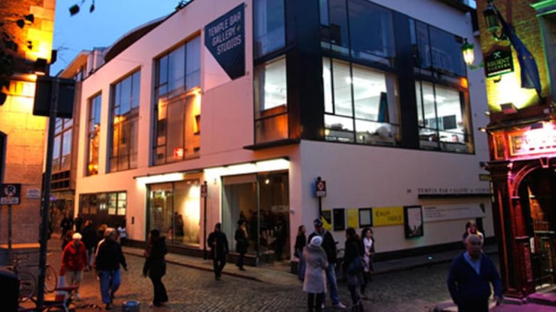 Honourable mention: Temple Bar Gallery & Studios
5-9 Temple Bar, Dublin 2,
templebargallery.com
If Temple Bar is Dublin’s cultural quarter, then one gallery takes pride of place in it. Temple Bar Gallery & Studios, this year celebrating its 30th anniversary, brings challenging contemporary art unignorably onto the streets of Dublin with its glass-fronted gallery space – and now an iconic roof installation from Garrett Phelan to boot.