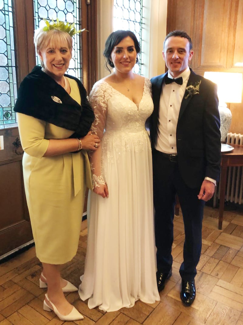 Heather Humphreys at the wedding reception of her daughter Tara and Gerard McGovern in Lough Rynn Castle, Leitrim on Friday.