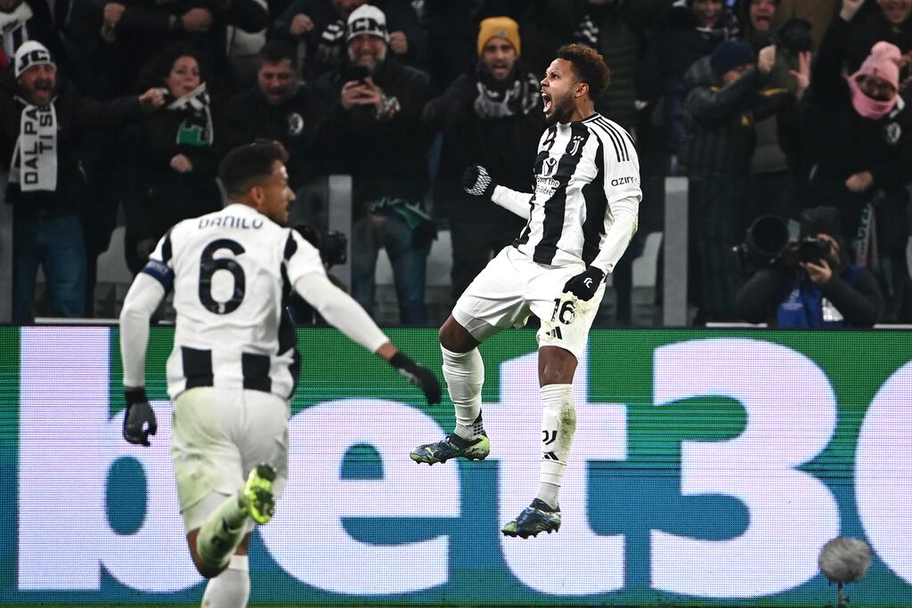 Juventus' midfielder Weston McKennie. Photograph: Isabella Bonotto/Getty