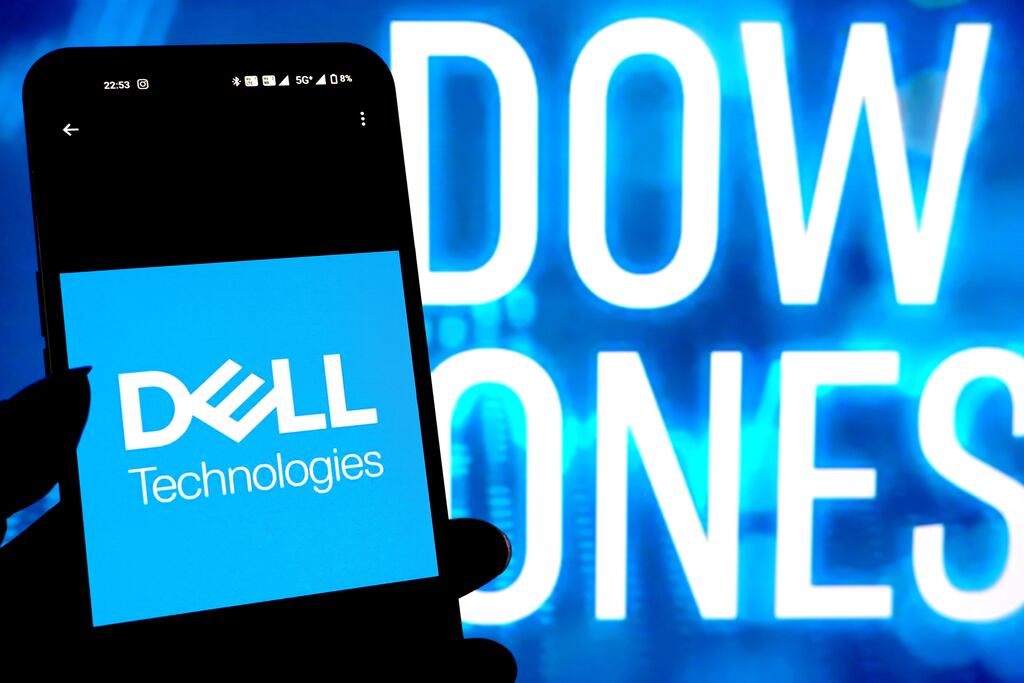 Fuelled by rocketing demand for AI computing equipment, Dell’s stock has tripled over the last year. Photograph: Avishek Das/SOPA Images/LightRocket via Getty