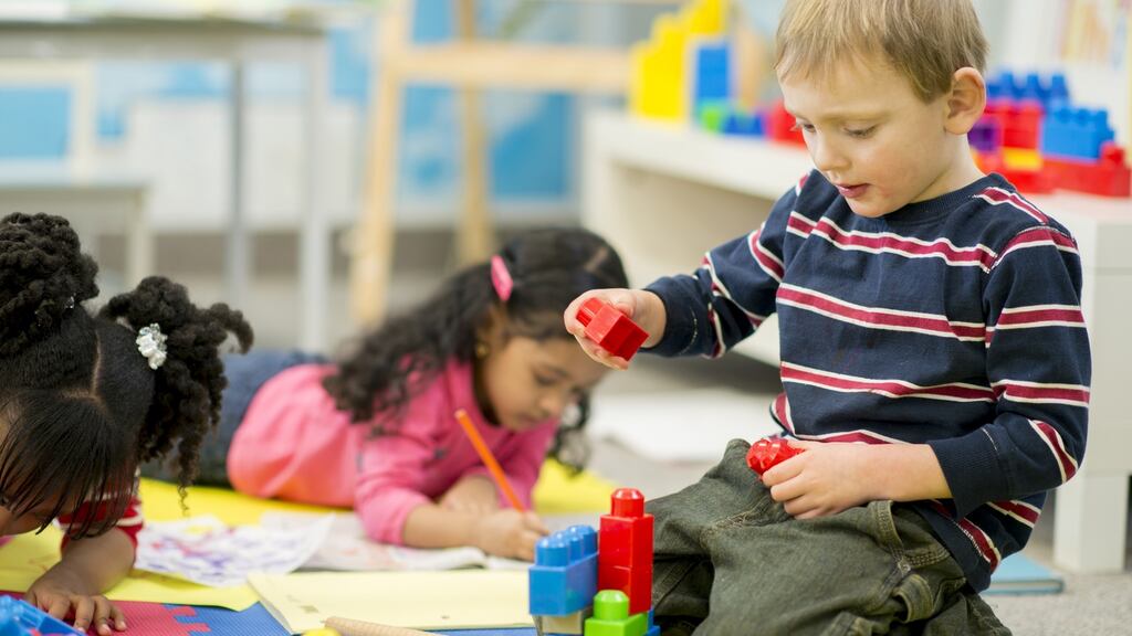 Learning by building: Lego in bygone days was a dedicated building toy with just a few different brick sizes to work with but plenty of room for imagination and the creation of something different each time. Photograph: Getty
