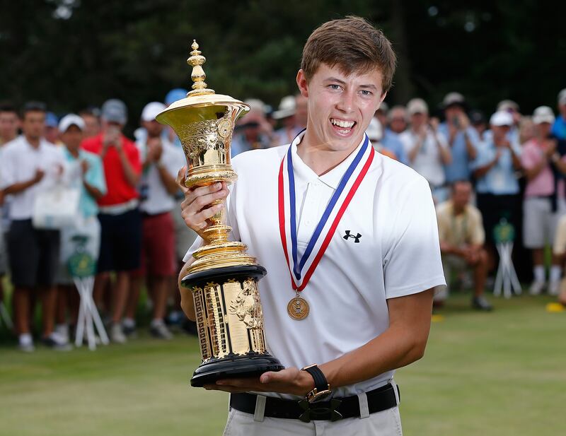 Matt Fitzpatrick of England won the US Amateur at Brookline in 2013  and will seek to follow Jack Nicklaus’s achievement by adding the US Open this week. File photograph: Getty Images