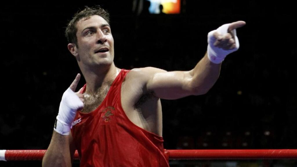 Kenneth Egan, who won a silver medal for Ireland at the 2008 Olympics, is ‘in talks’ with Fine Gael about representing the party in the local elections in May. Photograph: Lee Jae-Won/Reuters