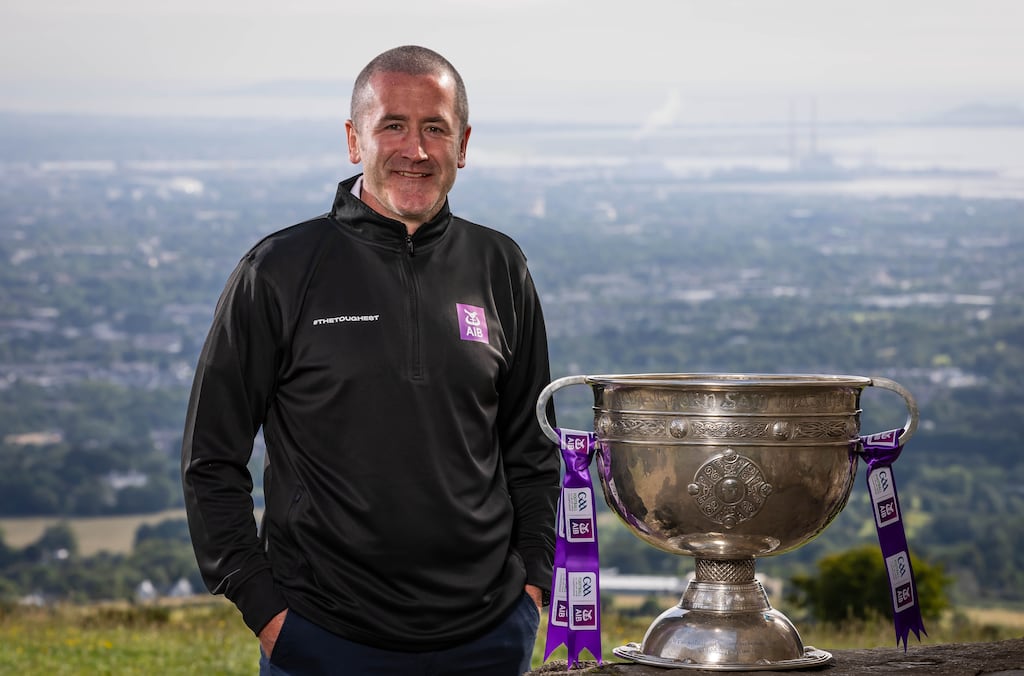 Three-time All-Ireland winner Stephen O'Neill pictured at an AIB event before the All-Ireland semi-finals. Photograph: Ryan Byrne/Inpho