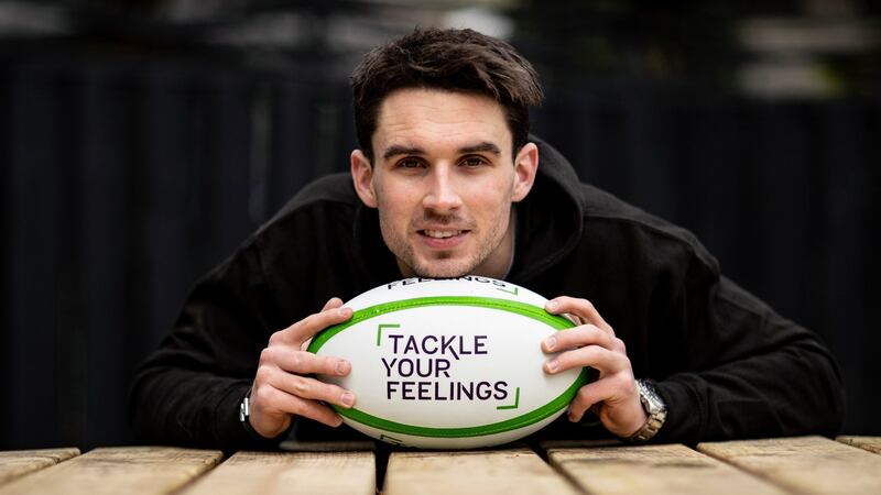 Joey Carbery is the newest brand ambassador for the Tackle Your Feelings campaign. Photograph: Dan Sheridan/ Inpho