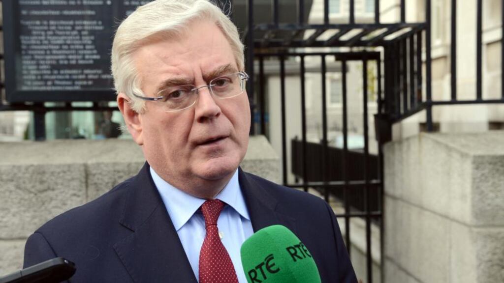 Tánaiste Eamon Gilmore told a meeting of the Parliamentary Labour Party he sought reassurances from Mr Shatter that his statement to the Dáil, when he said he only learned of the recording of calls at Garda stations earlier this week, was correct. Photograph: Eric Luke