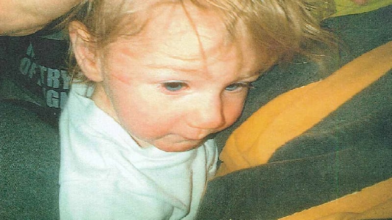 Photo issued by Staffordshire Police of Ayeeshia Jane Smith before her death showing marks to her face and the underside of her chin. Photograph: Staffordshire Police/PA Wire