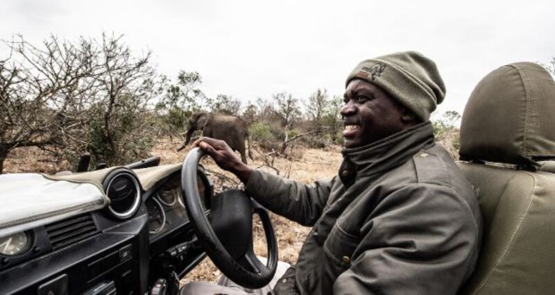 Bens Marimane is a field guide at Mala Mala