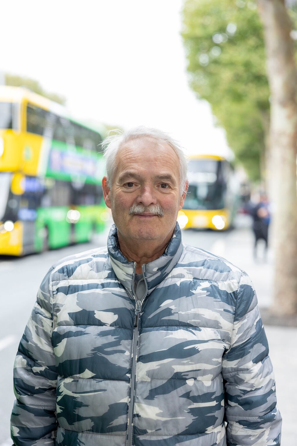 Frank Doyle from Donnybrook in Dublin: 'I would use the bus daily, I have the free pass, it’s great.' Photograph: Tom Honan