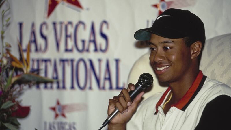 Woods came on to the PGA Tour in 1996 and won the Las Vegas Invitational. Photo: J.D. Cuban/Allsport/Getty Images