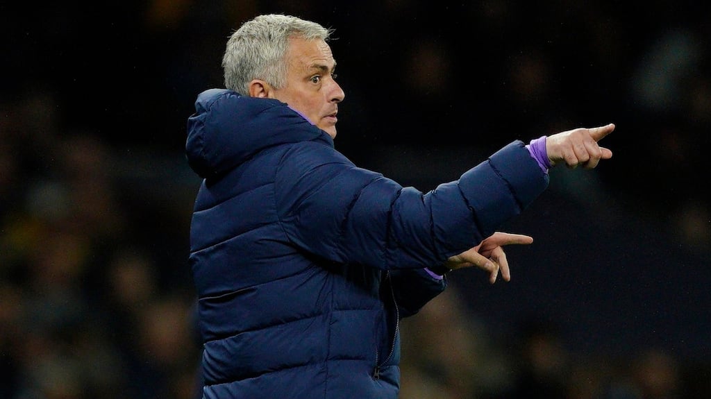 Jose Mourinho’s Tottenham team are into the FA Cup fourth round after their replay win over Middlesborough last night. Photograph: EPA