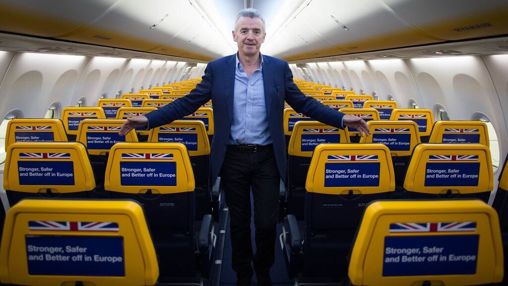 Donald Trump will ‘certainly encourage more fracking’ and that will be good news for airlines if it brings down oil costs, says Ryanair chief executive Michael O’Leary. Photograph: Stefan Rousseau/PA Wire