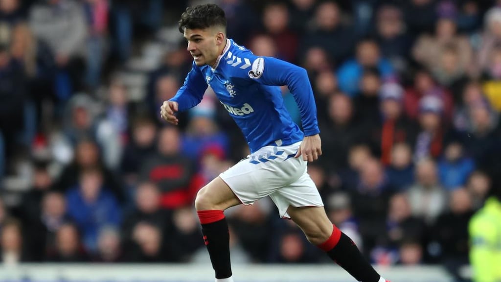 Rangers brought on deadline-day signing Ianis Hagi. The son of Romania legend Gheorghe. Photograph: PA