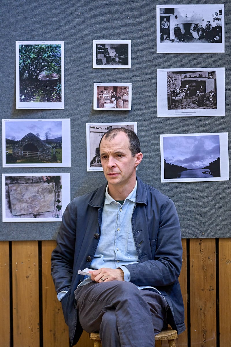 Tom Vaughan-Lawlor (Michael) in rehearsal for Dancing at Lughnasa at the National Theatre, London. Photograph: Manuel Harlan