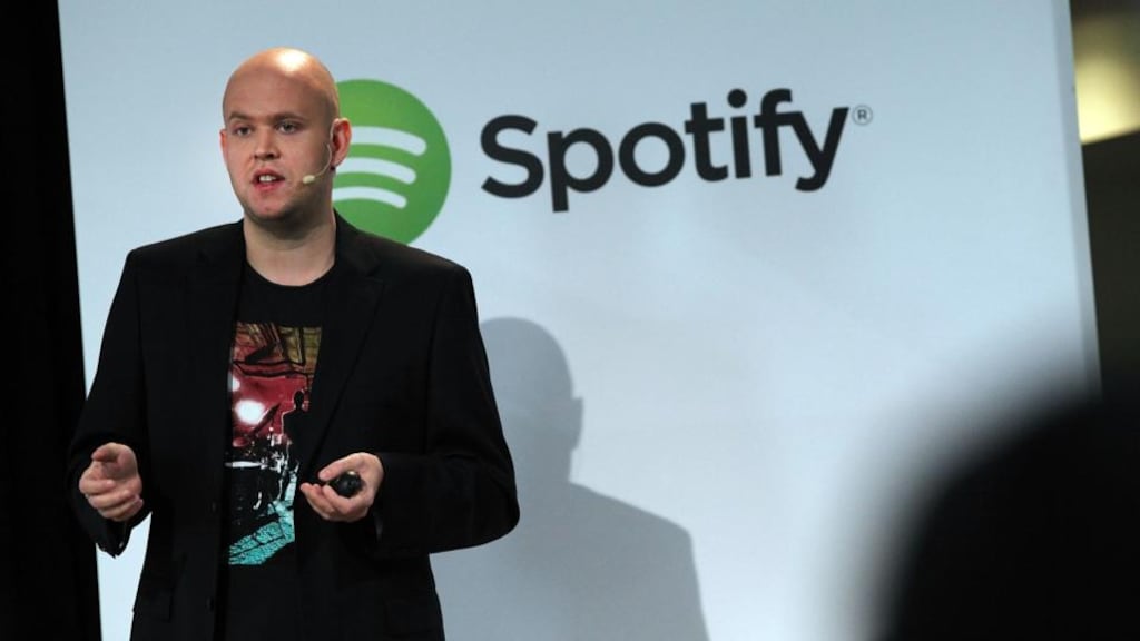 Spotify CEO Daniel Ek. The streaming music company said its systems had been compromised, but only one user’s data had been accessed. Photo by Spencer Platt/Getty Images)