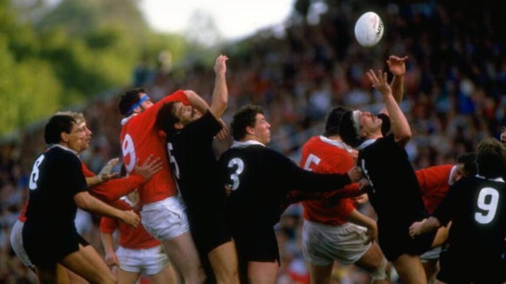 New Zealand thrashed 14-man Wales 49-6 in their 1987 World Cup semi-final. Photograph: Getty