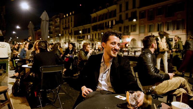 Stefano Romito at Mag Cafè on Ripa di Porta Ticinese along the Navigli in Milan. Photograph: Andrea Wyner/The New York Times