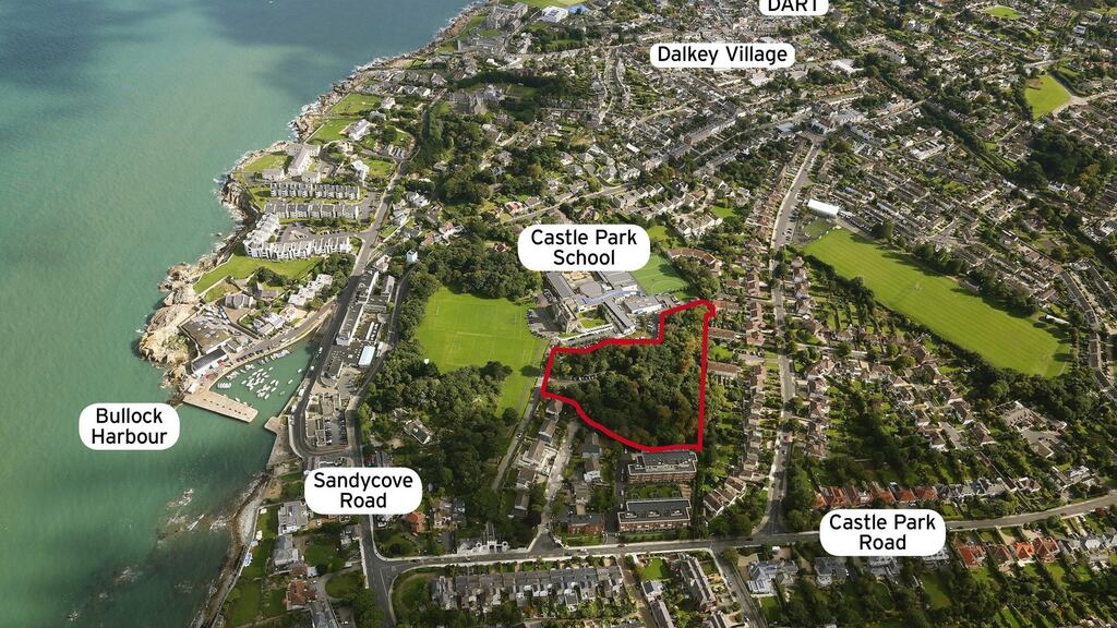 The 1.53 hectares  off Castle Park Road in Dalkey  is zoned residential