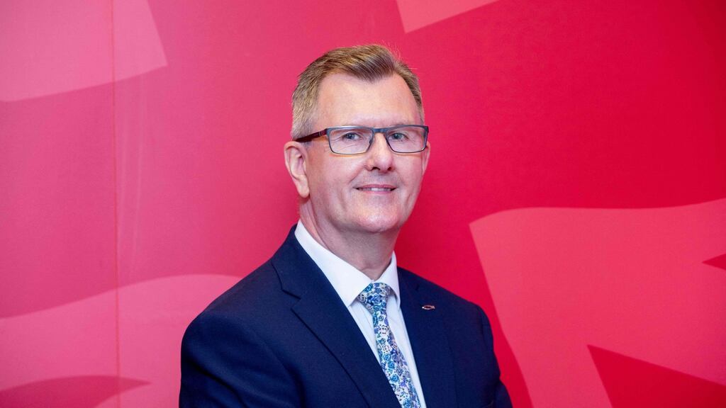 DUP leader Jeffrey Donaldson: has an opportunity to strengthen the union by making the North and its institutions work for ordinary people. That requires pragmatism with Dublin and London. Photograph: Paul Faith