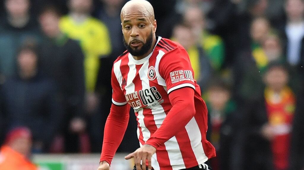 Sheffield United striker David McGoldrick has revealed he received racist abuse on social media. File photograph: PA