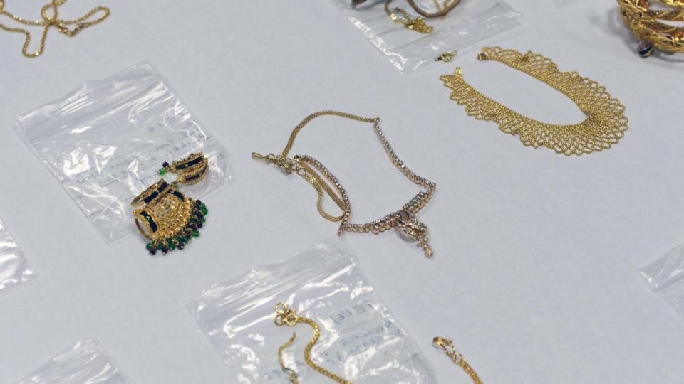 Some of the items of jewellery recovered by gardaí as part of Operation Fiacla. Photograph: Eric Luke/The Irish Times
