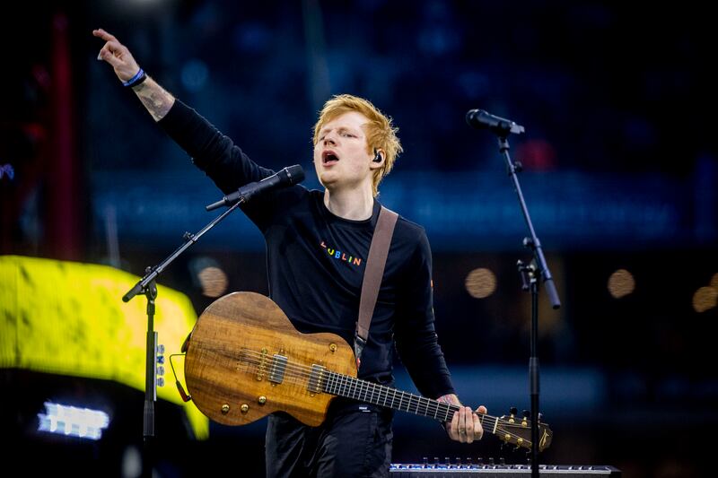 Ed Sheeran performing at Croke Park in 2022. Photograph: Tom Honan